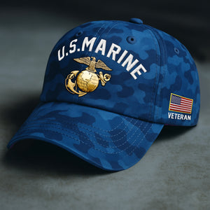 USMC Eagle Veteran Warrior Shirt - Full Print Camouflage