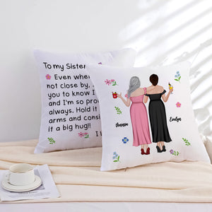 Sisters Gift From Sister - To My Bestie - Personalized Pillow