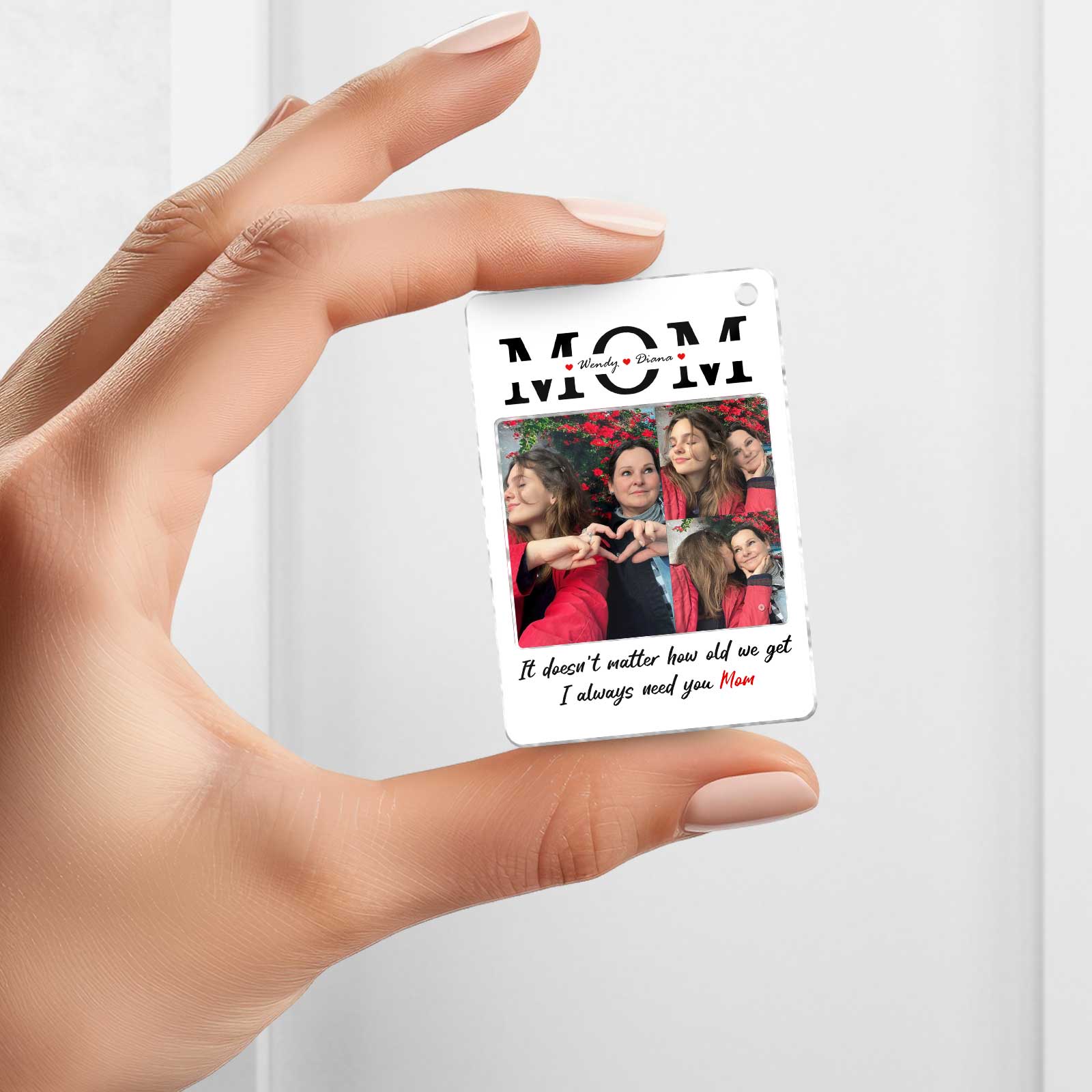 Family - I Always Need You - Personalized Photo Acrylic Keychain