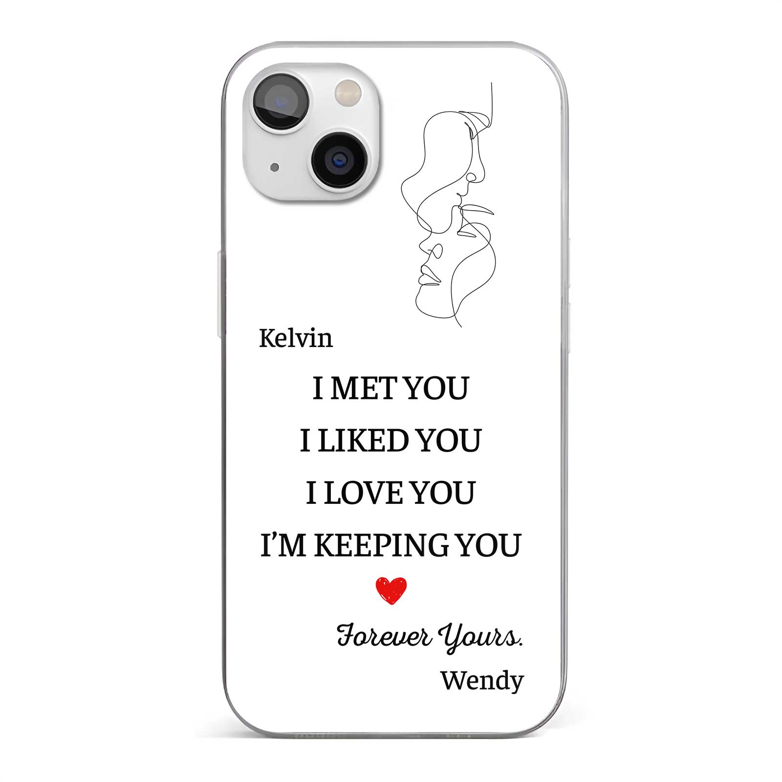 Couple - I Met You - Personalized Phone Case