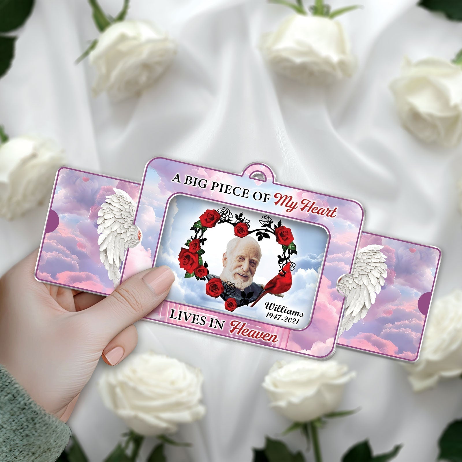 Family - Forever In Our Hearts - Personalized Acrylic Slider Card