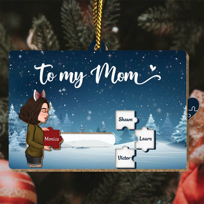Family - You Complete Our Family In The Most Perfect Way - Personalized Wooden Slider Card