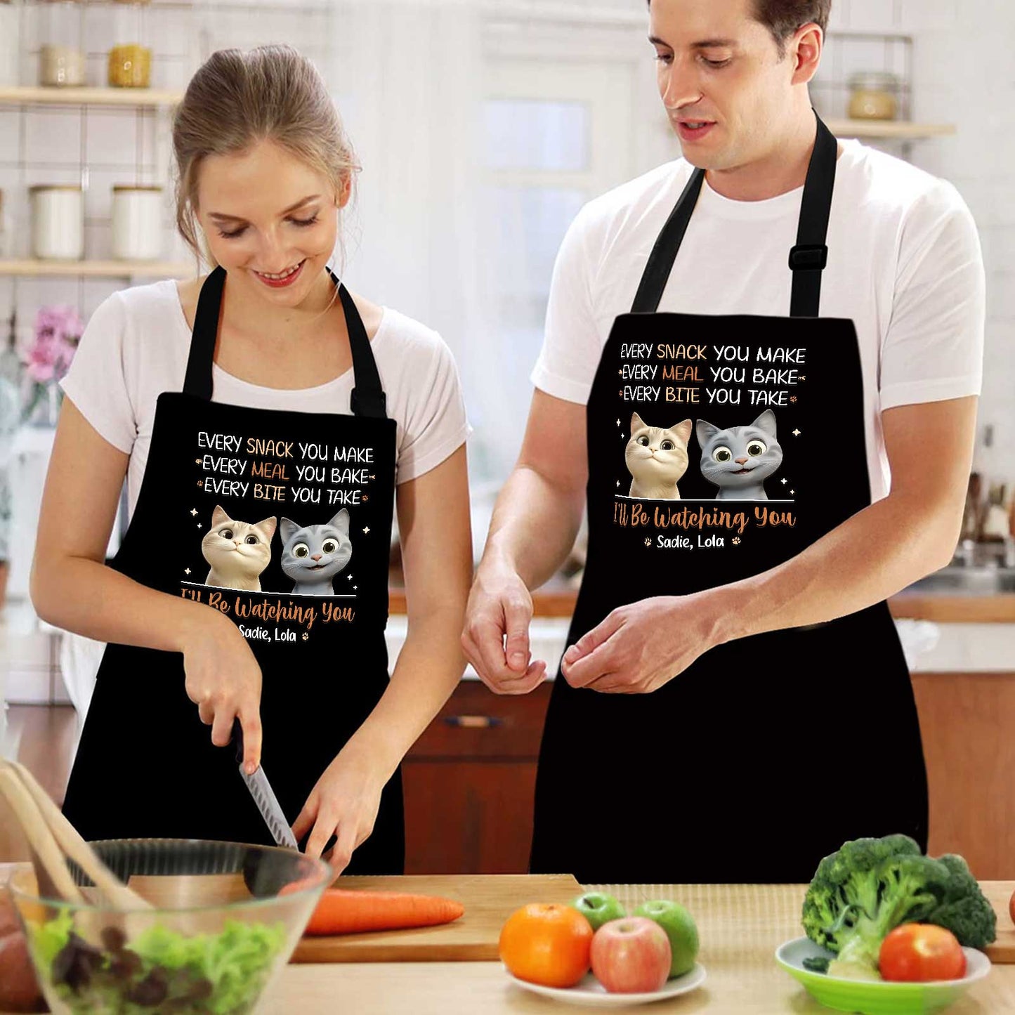 Pet Lover - I'll Be Watching You - Personalized Apron