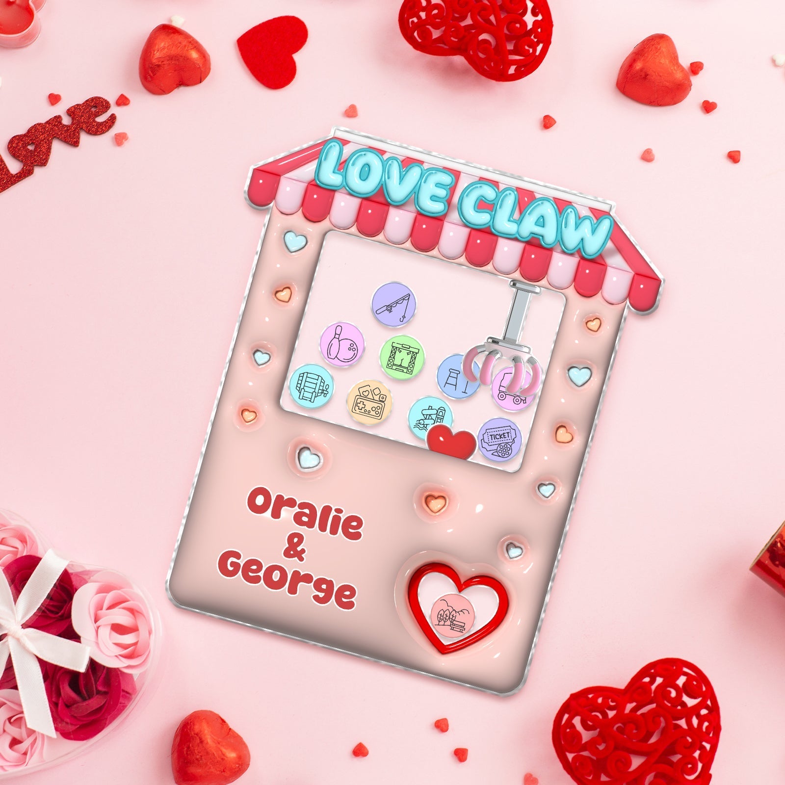 Couple - Love Claw - Personalized Shaking Board Game
