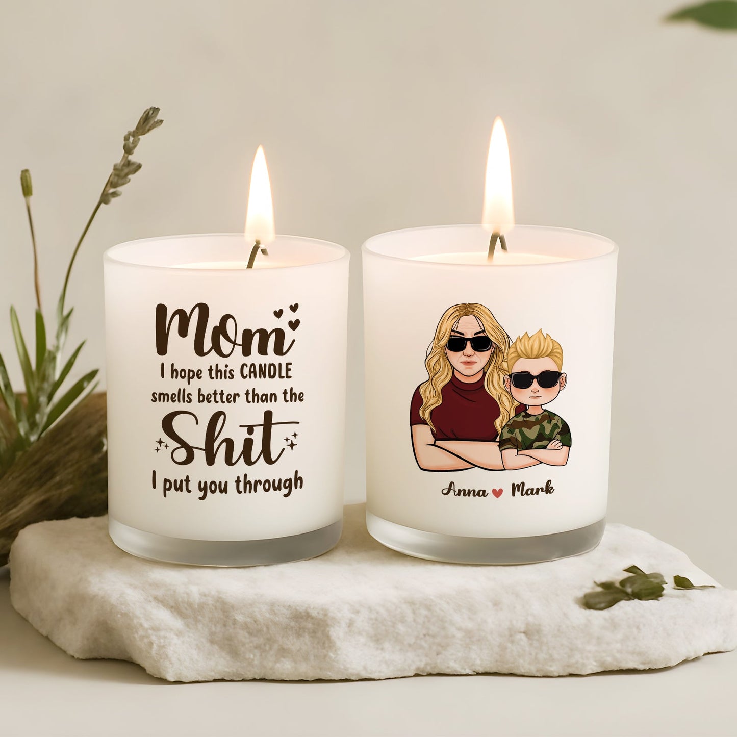Thanksgiving Gifts For Parents - Personalized Scented Candle