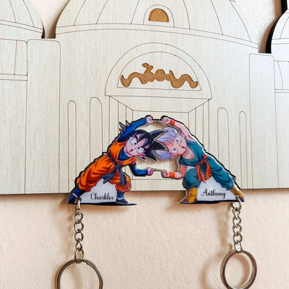 Family - My Enchanted Heart - Wooden Keychain