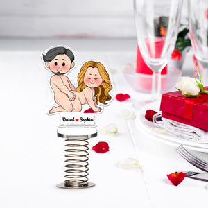 Couple - Love In A Spring - Personalized Shaker Acrylic Standee