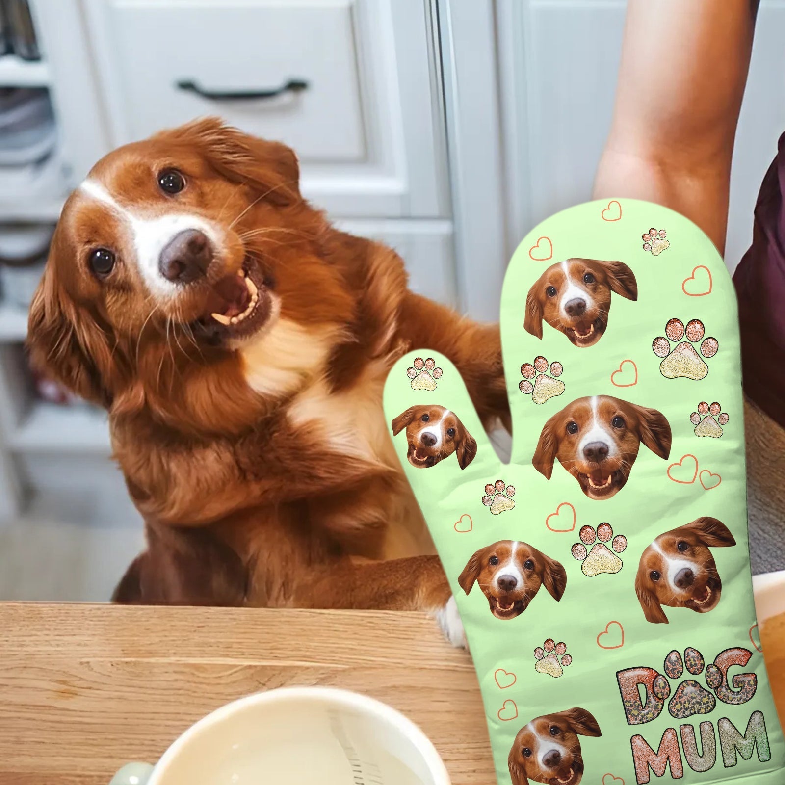 Pet Lover - Dog/Cat Mum - Personalized Oven Mitt