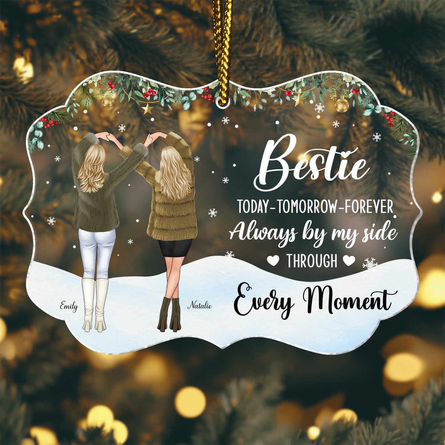 Besties - To My Bestie Thank You For Being Such An Important Piece Of My Life - Personalized Acrylic Ornament