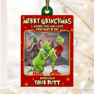 I Adore You And Love Every Part Of You - Personalized Christmas Acylic Ornament