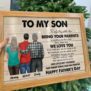 Family - To My Son - Personalized Poster