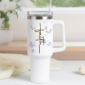 Gifts for Christian Women – Faith-Inspired - Personalized Tumbler With Straw