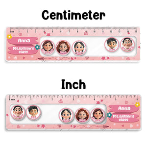 Family - Back To School - Personalized Shaking Charm Ruler