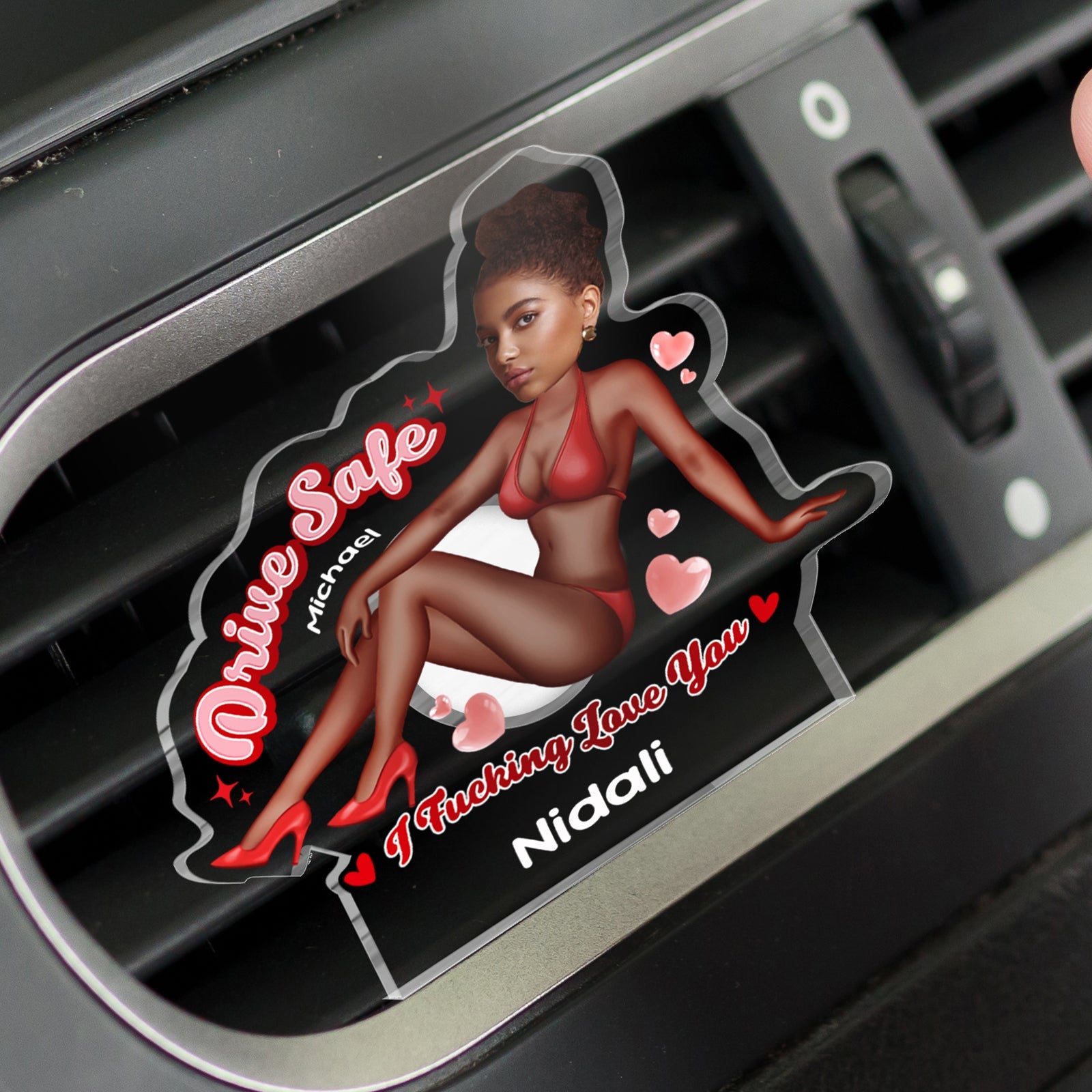 Couple - Sexy Drive Safe – Personalized Car Vent Sign