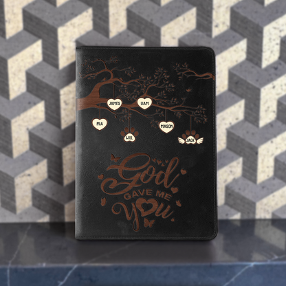 Family - God Gave Me You - Personalized Zipper Portfolio