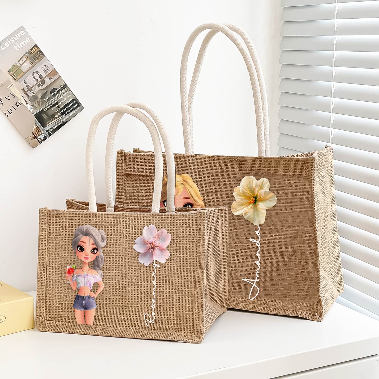 Flower - Personalized Beach Bag