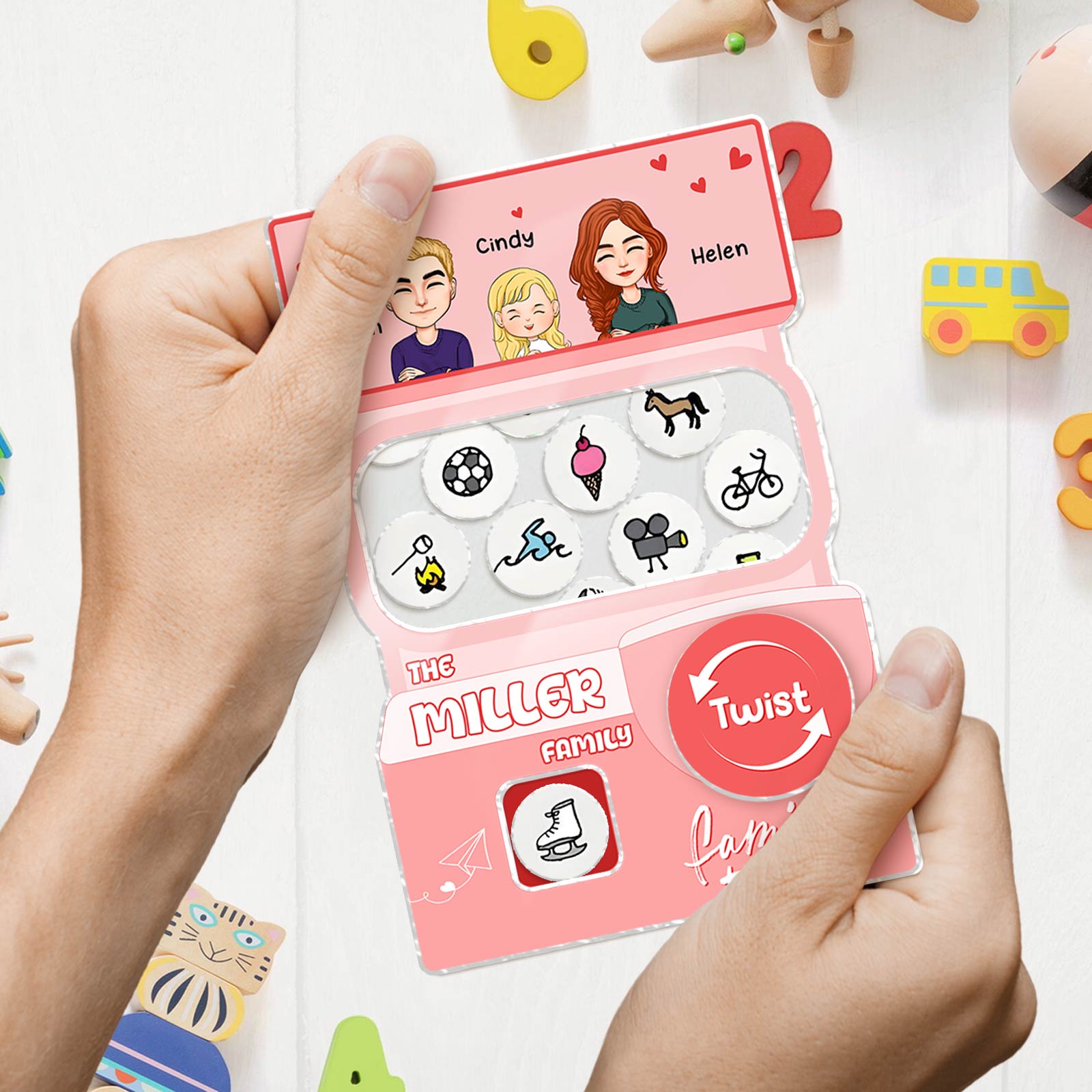 Family - The “Name” Family - Personalized Acrylic Gacha Machine