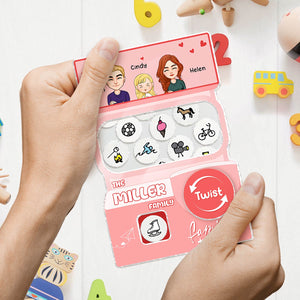 Family - The “Name” Family - Personalized Acrylic Gacha Machine