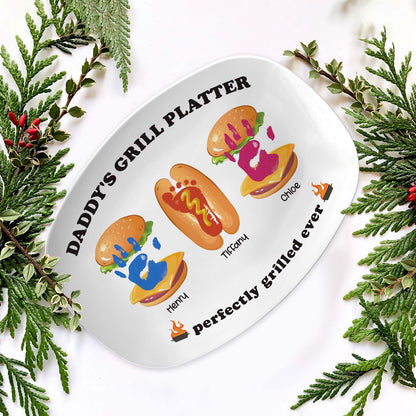 Family - Daddy's Grilling Buddy - Personalized Platter