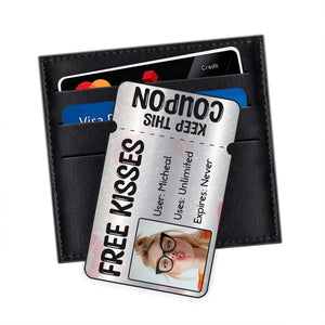 Free Kisses - Personalized Wallet Card