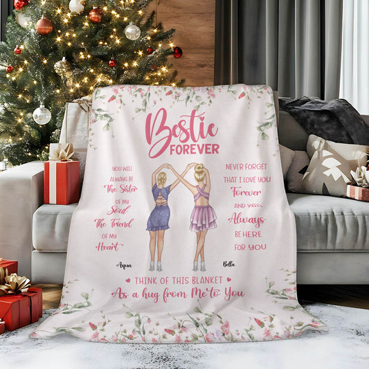 Besties - Bestie Forever - Personalized Blanket