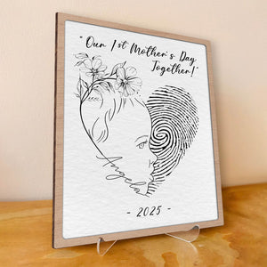 Family - First My Child, Forever My Love - Personalized Wooden Sign