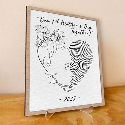 Family - First My Child, Forever My Love - Personalized Wooden Sign