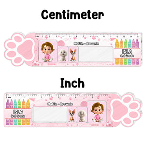 Run To Me - Personalized Pet Friends Shaking Ruler For Kids