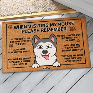 Pet Lover - When Visiting My House, Please Remember - Personalized Pet Decorative Doormat