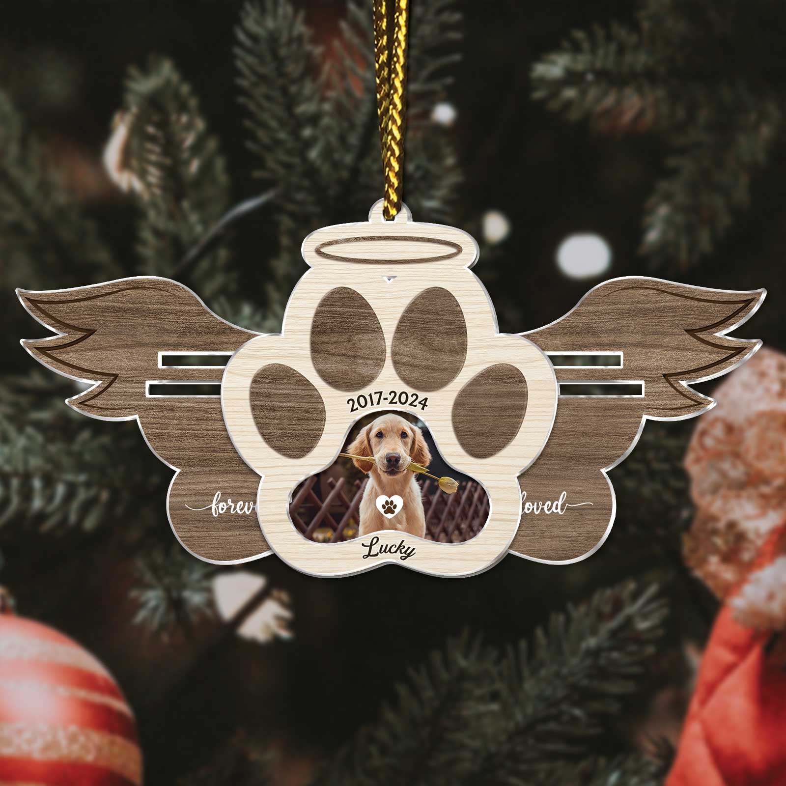 Pet Lover - Forever Loved - Personalized Acrylic Slider Card