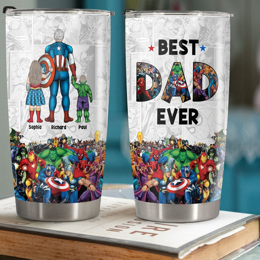 Father - Best Dad Ever - Personalized Tumbler (NEW)