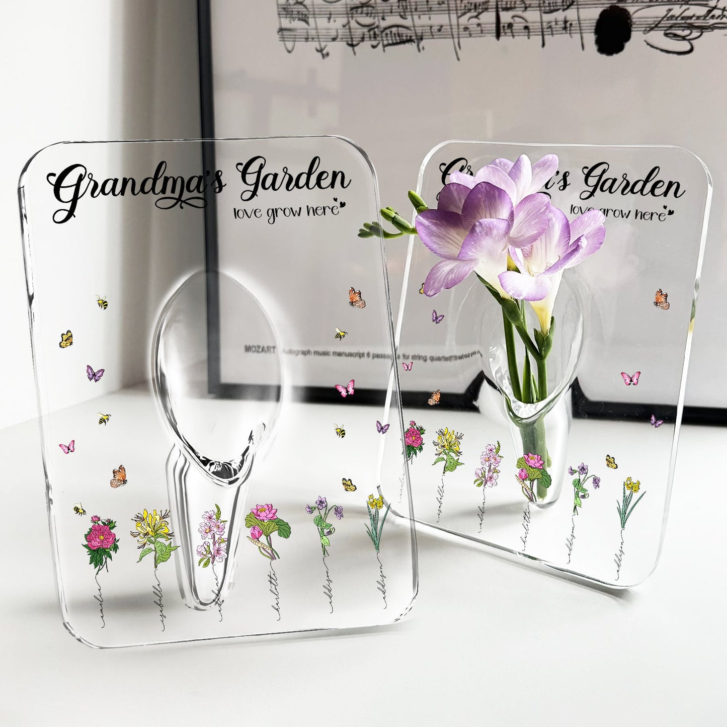 Family - Grandma's Garden Love Grow Here - Personalized Plan Pot