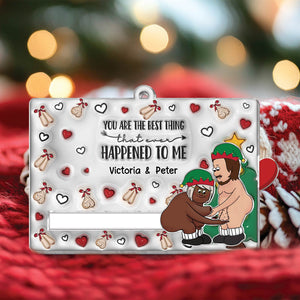 Couple - Love Is Supporting Each Other In Old Age - Personalized Acrylic Slider Card