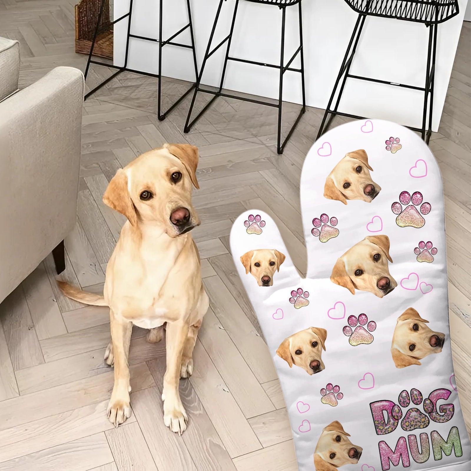 Pet Lover - Dog/Cat Mum - Personalized Oven Mitt