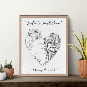 Family - First My Child, Forever My Love - Personalized Wooden Sign