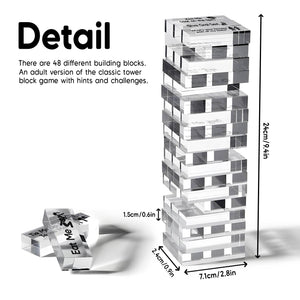 Couple - Naughty Tower Game - Personalized Acrylic Block Game