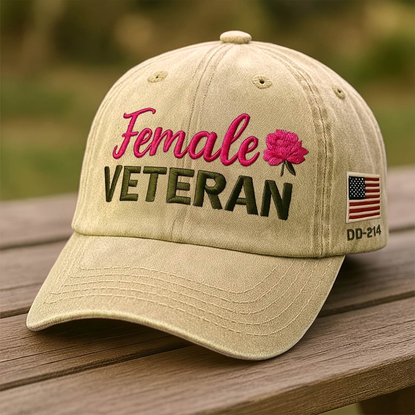 Veteran Lady - Proud Female Veteran Embroidery Hat