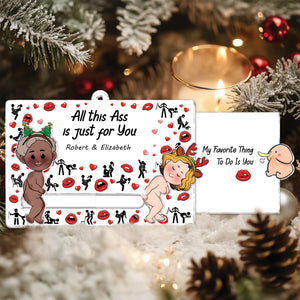 Couple - I Fucking Love You - Personalized Acrylic Slider Card - Ver 2