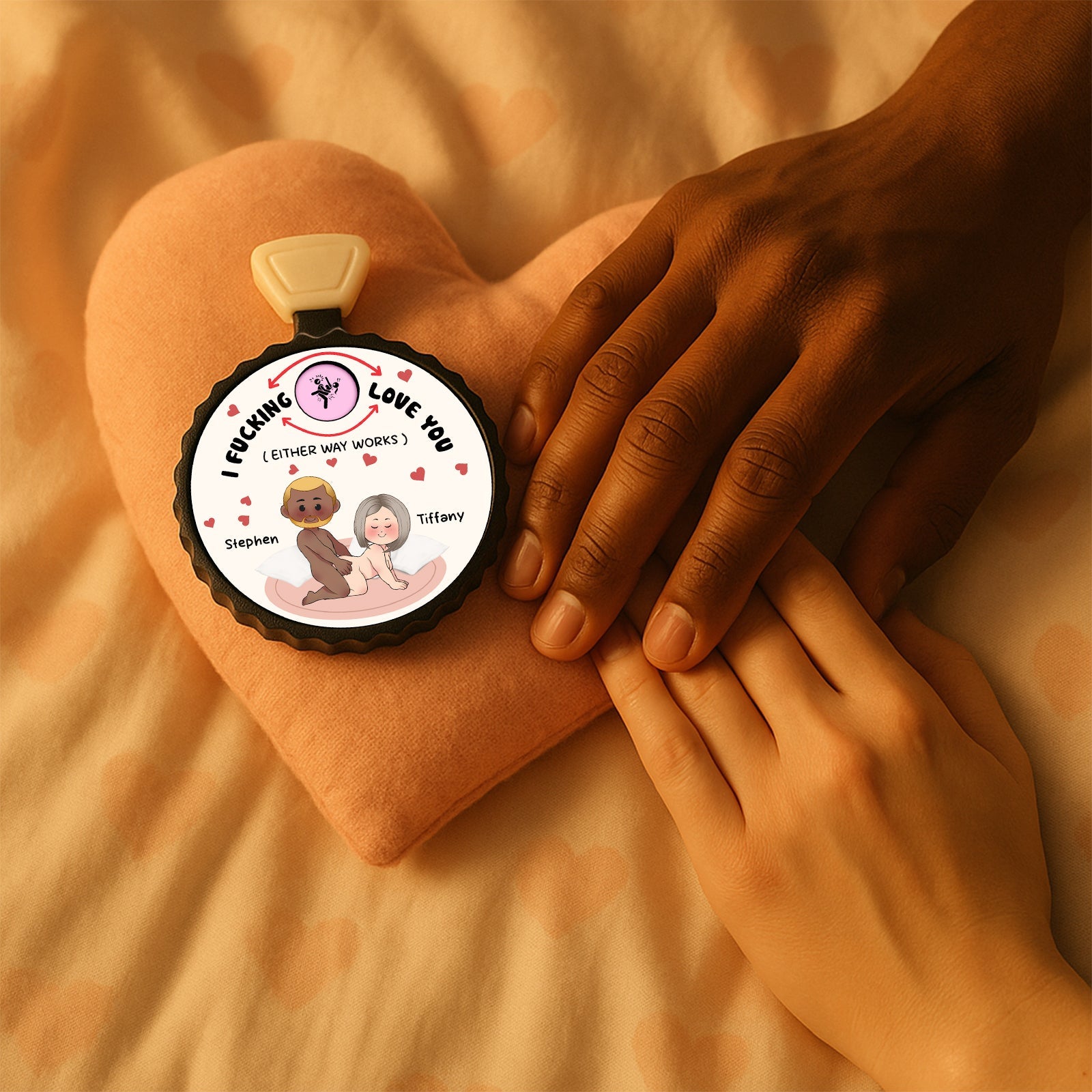 Couple - I F*cking Love You - Personalized Love Spinner