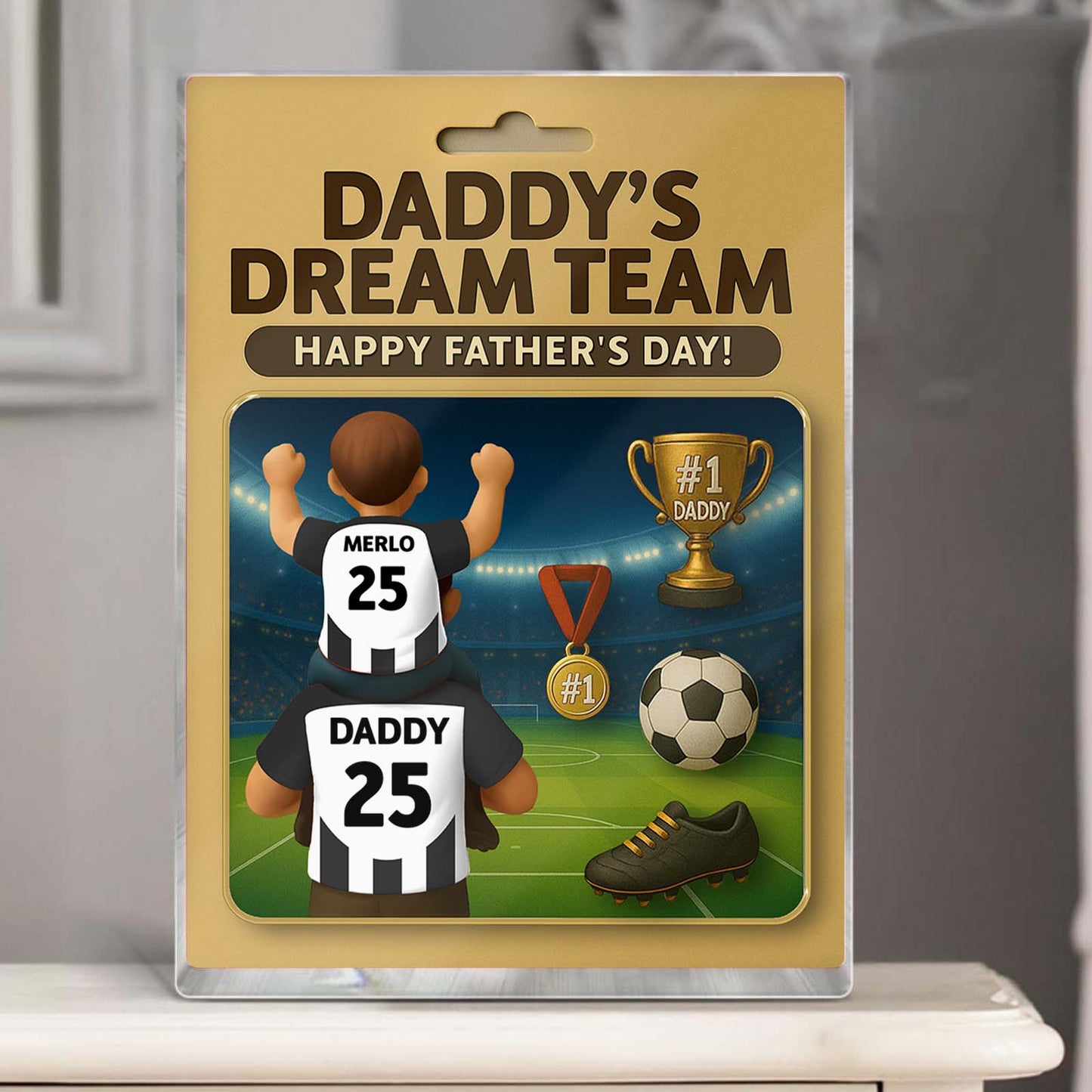 Family - Daddy's Dream Team - Personalized Acrylic Plaque