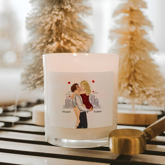Couple - Smell Like You're Stuck With Me - Personalized Scented Candle