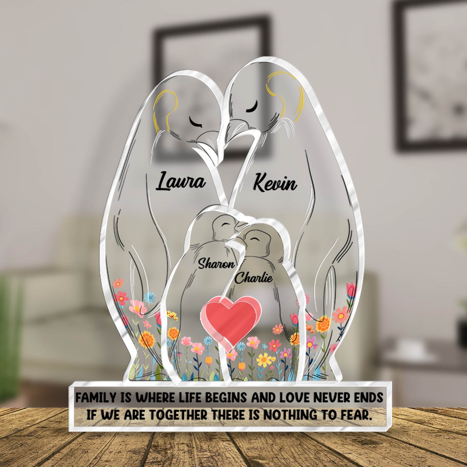 Couple - When Penguins Find Their Mate, They Stay Together Forever - Personalized Penguins Acrylic Sculpture