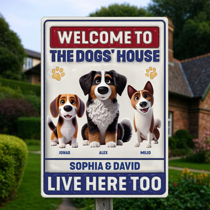 Pet Lovers - Welcome To - Personalized Metal Sign