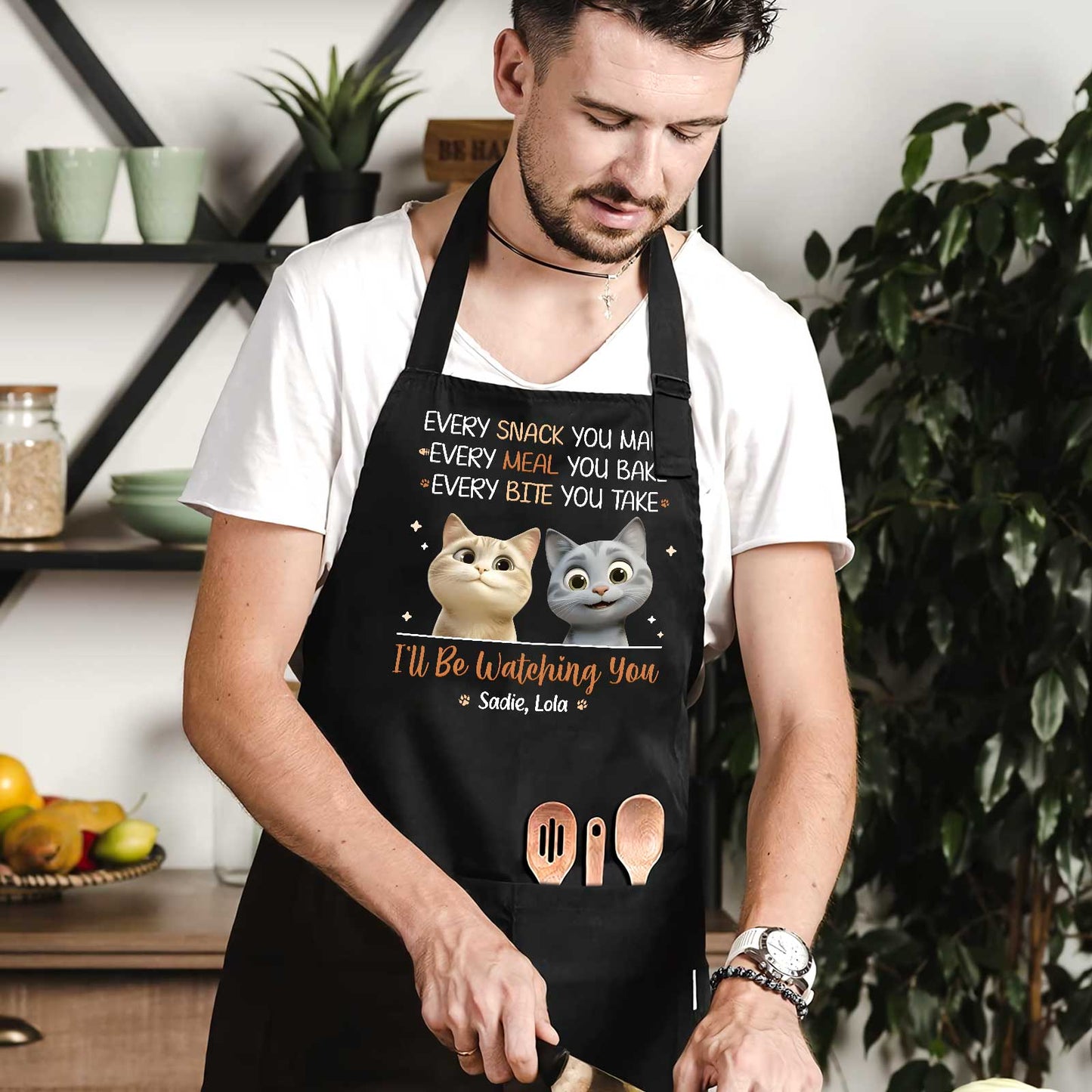 Pet Lover - I'll Be Watching You - Personalized Apron
