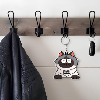 Pet Lover - Too Many Meowments - Personalized Shaking Keychain