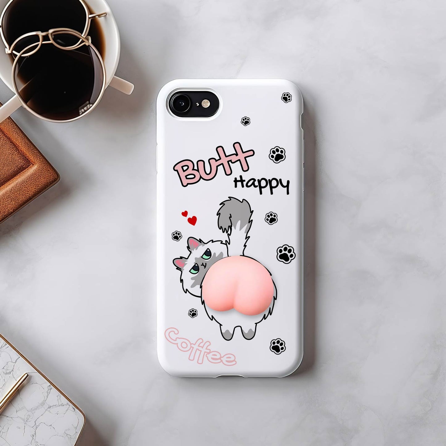 Pet Lover - Butt Happy - Personalized Phone Case