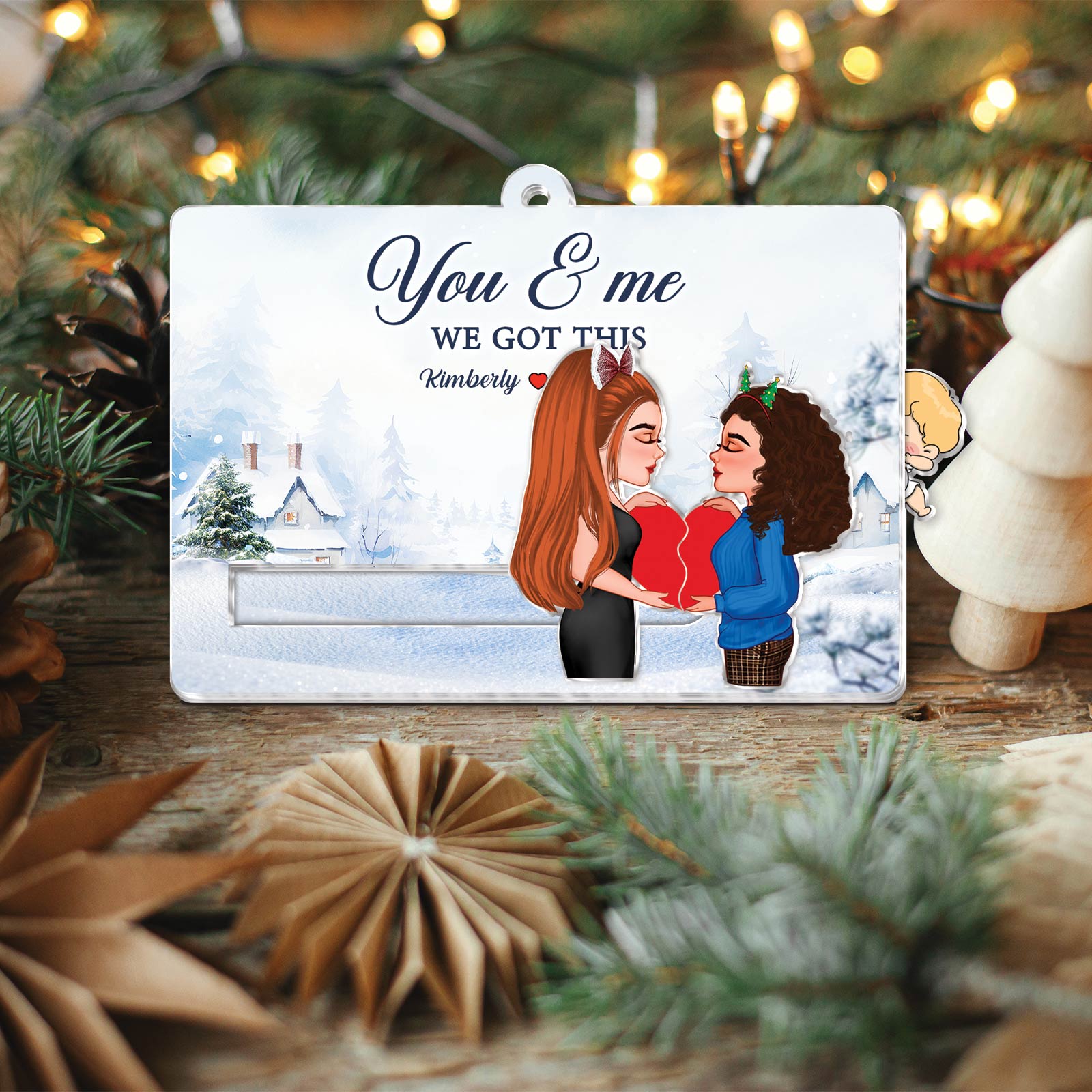 Couple - You & Me We Got This - Personalized Acrylic Slider Card