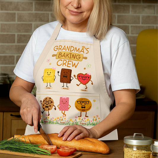 Grandma's Baking Crew - Personalized Aprons