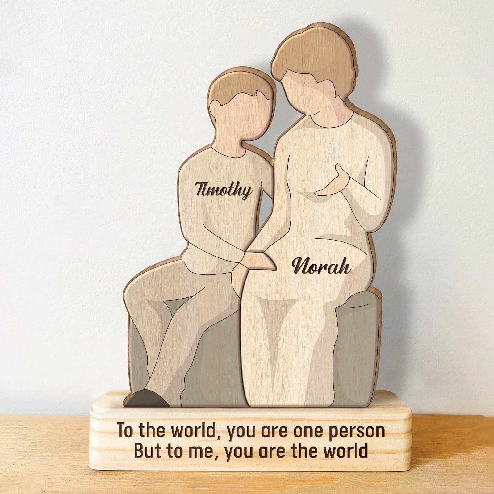 Family - Love Makes A Family, And Family Makes A Home - Personalized Wooden Puzzle