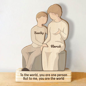 Family - Love Makes A Family, And Family Makes A Home - Personalized Wooden Puzzle